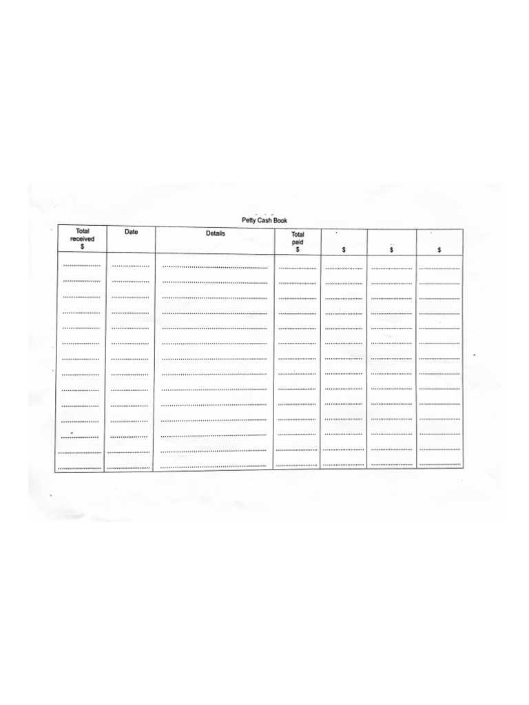 Petty cash book template .pdf | PDF