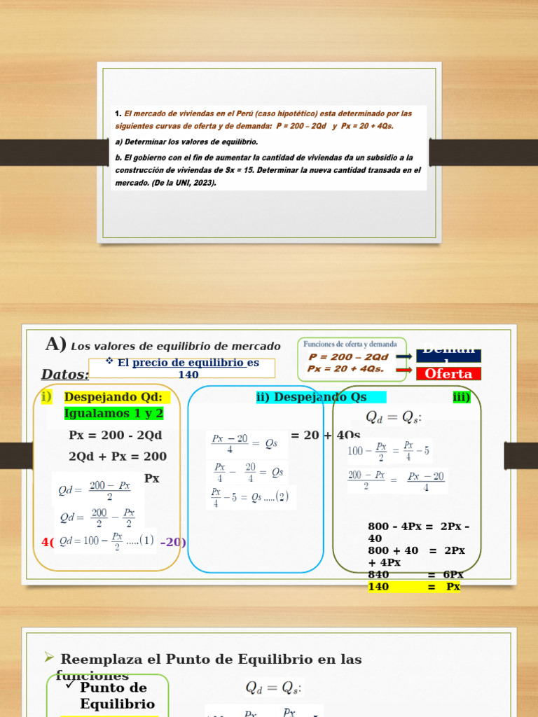 Equilibrio de Mercado: Precios y Cantidades | PDF | Oferta (economía ...