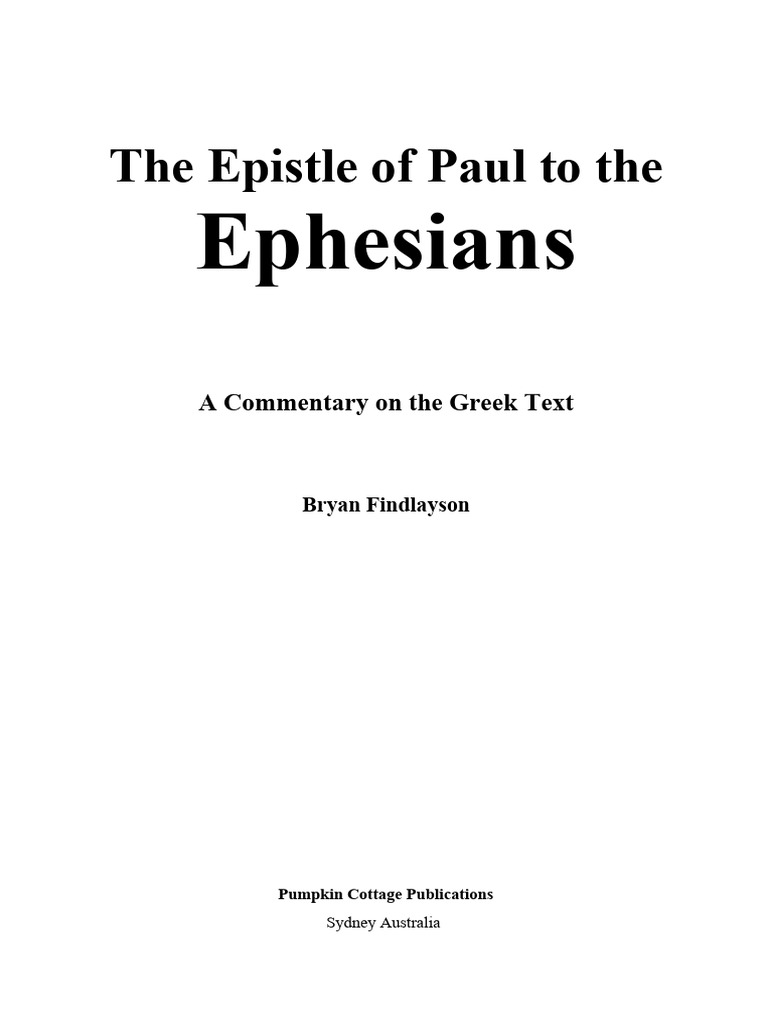 Ephesians | PDF | Paul The Apostle | Epistle To The Ephesians