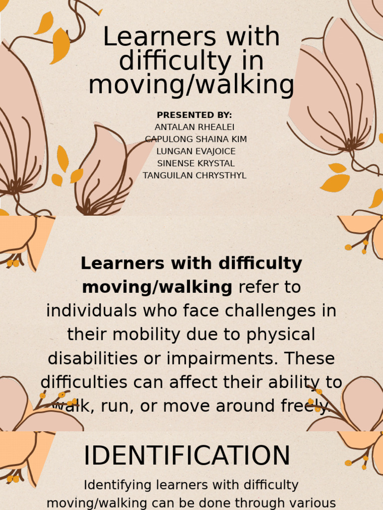 Supporting Learners with Mobility Challenges | PDF | Disability | Learning