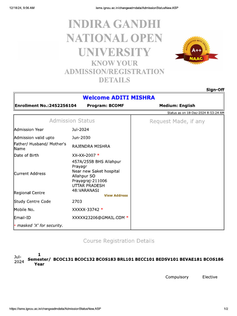 Ignou | PDF