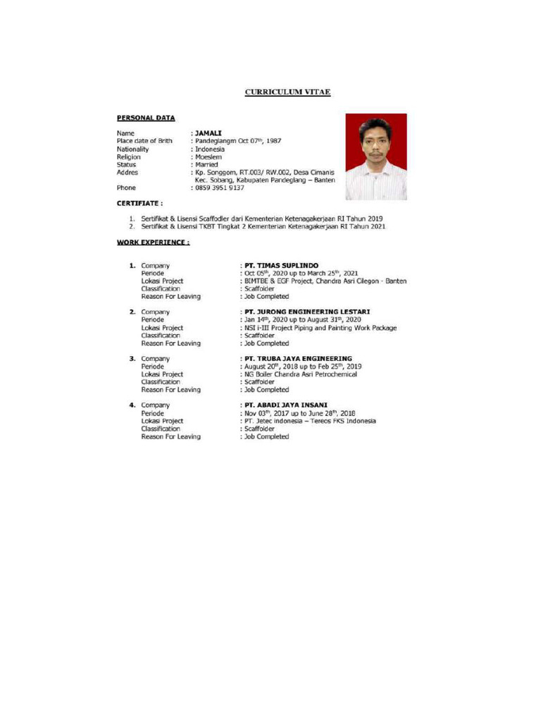 Contoh CV | PDF