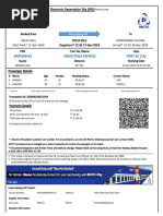 IRCTC E-Ticket Sample Format | PDF | Identity Document | Transport