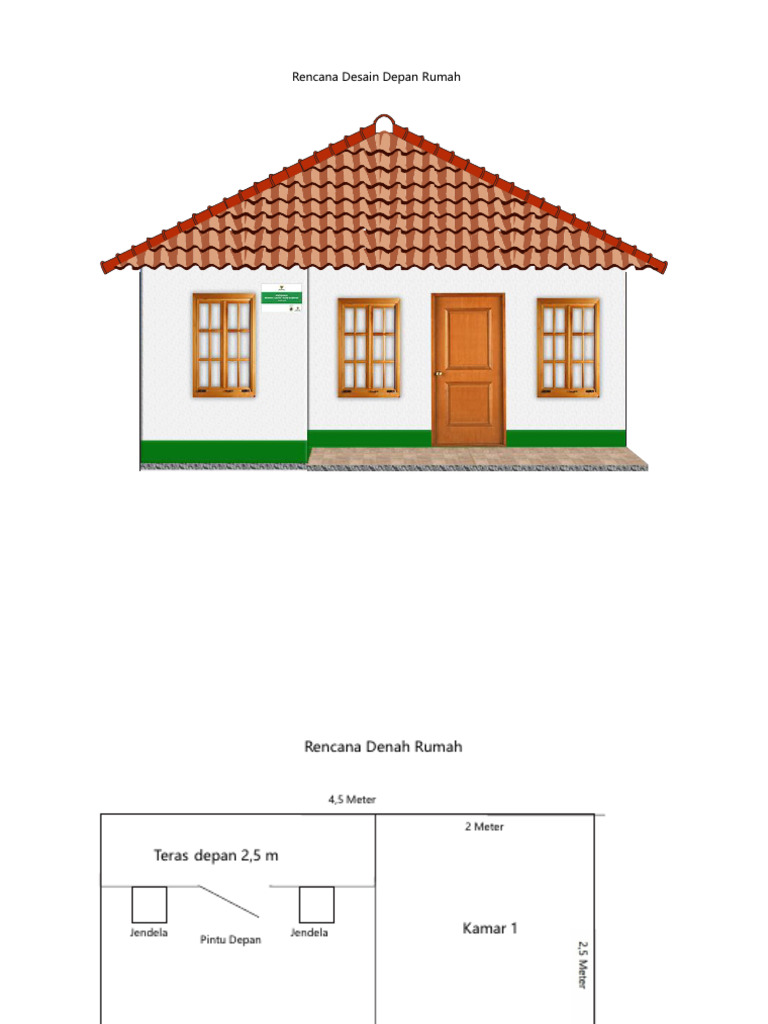 Desain Rumah Rutilahu 7x12 Meter | PDF
