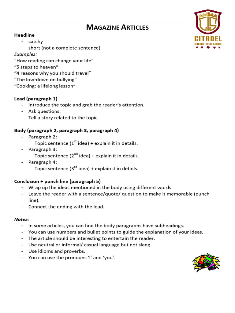 Agazine Rticles: Examples | PDF
