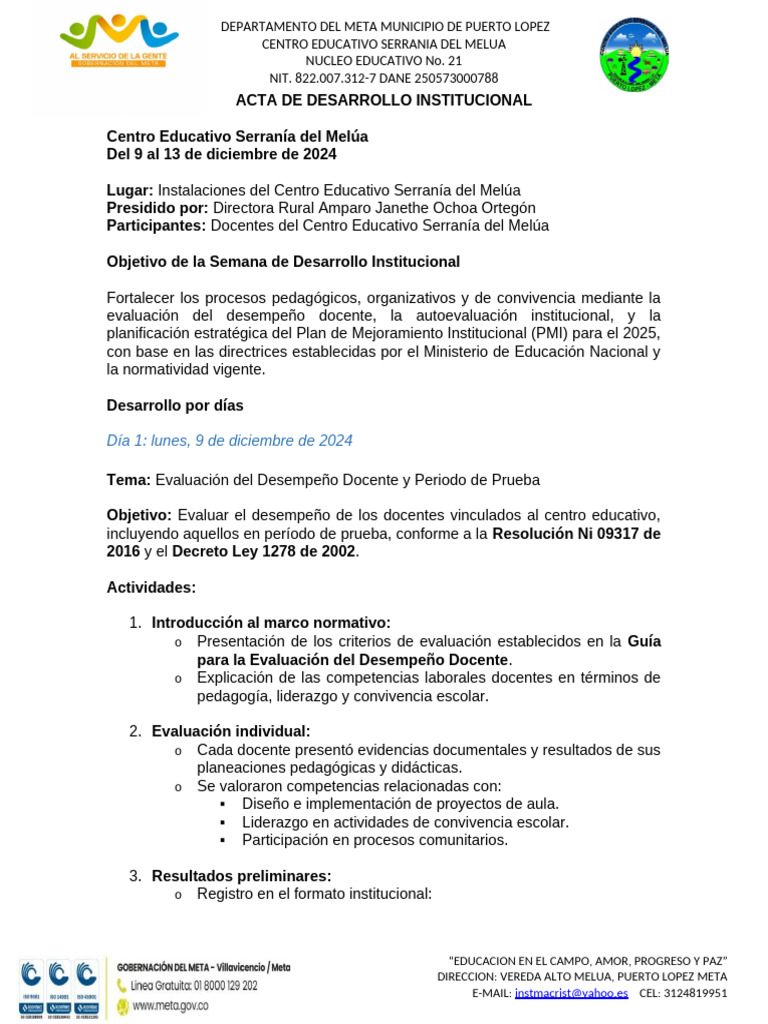 Evaluación y Mejora Educativa 2024 | PDF | Maestros | Plan de estudios