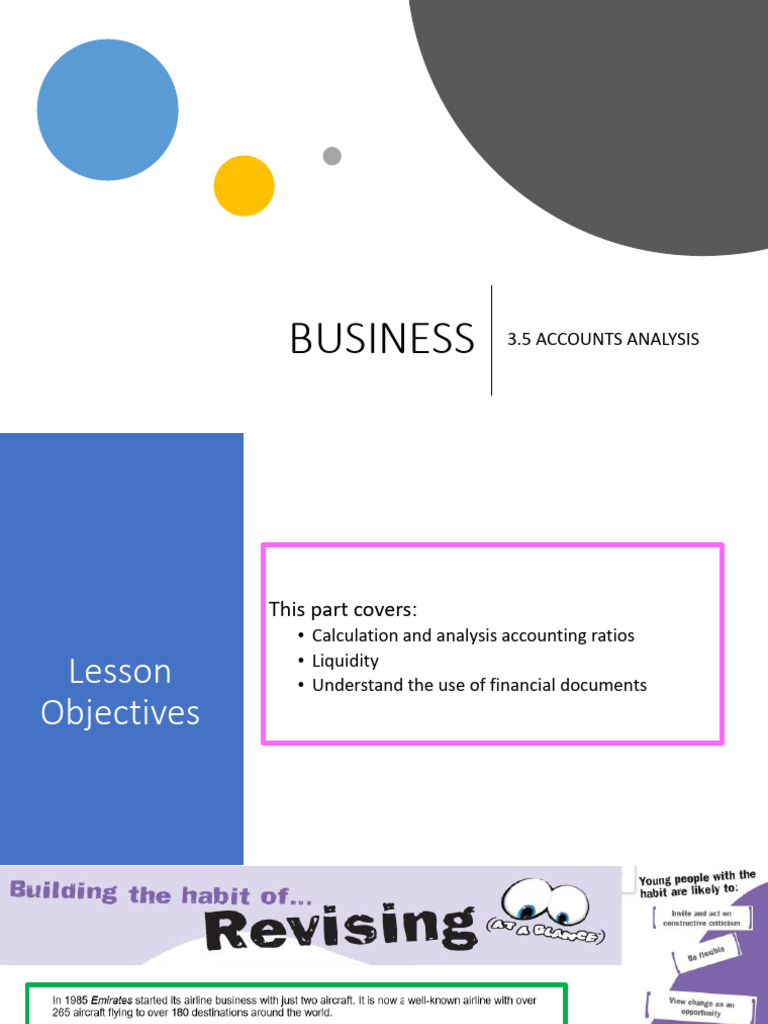 Business Accounts Analysis and Ratios | PDF | Gross Margin | Profit ...