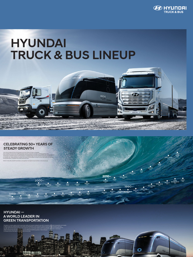 Hyundai_CV_Full lineup catalogue_GEN | PDF | Fuel Cell | Truck