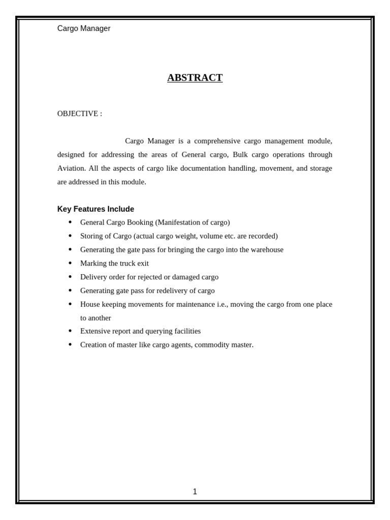 Comprehensive Cargo Management System | PDF | Use Case | Databases