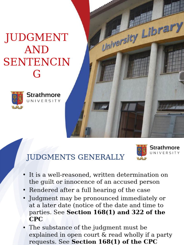 Understanding Judgments and Sentencing | PDF | Sentence (Law ...