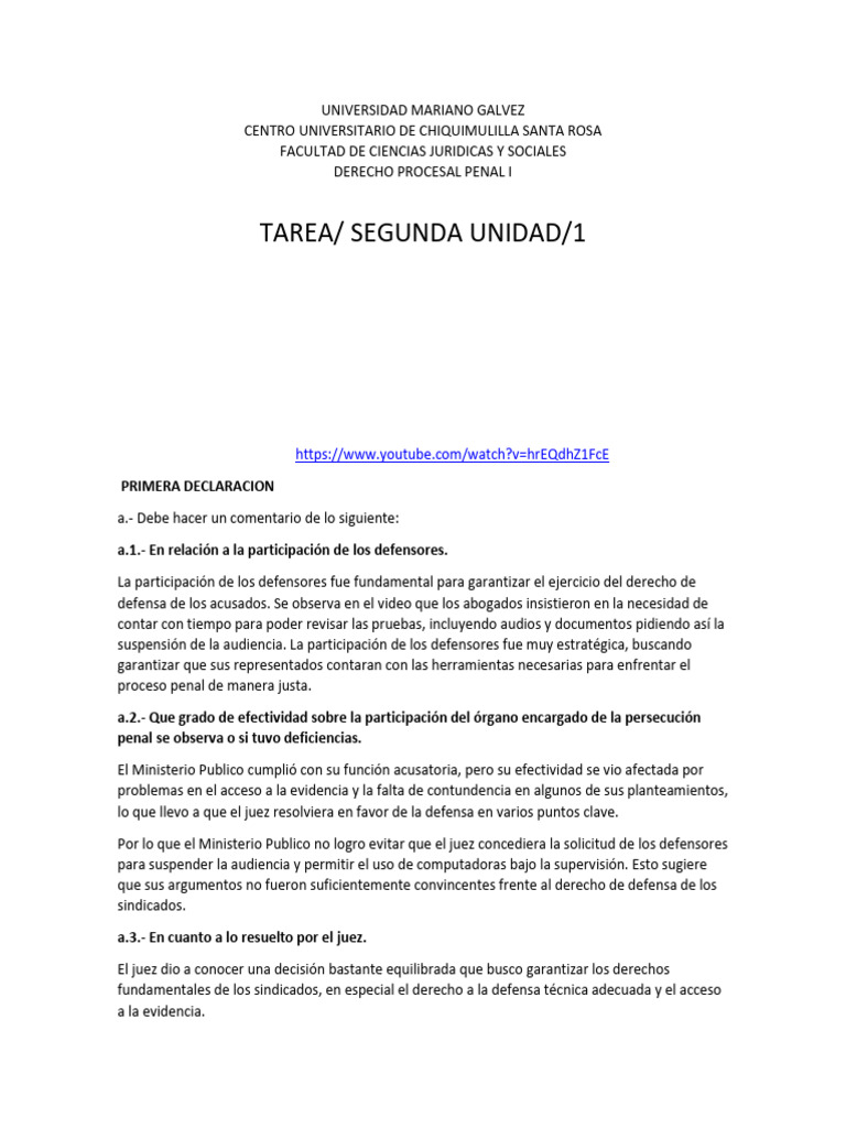 Tarea 06 Abril | PDF | Debido al proceso | Ley común