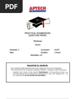 Practical Examination Question Paper: Winforms Set 01