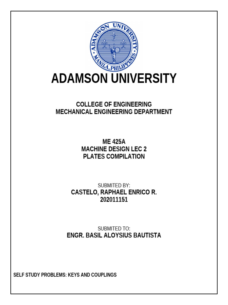 Md2 Lec Rodrigopracprobplates1 8 | PDF | Belt (Mechanical) | Gear