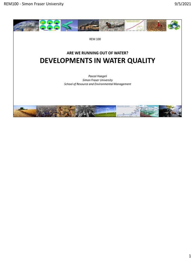 REM100 19 Water 02 Quality 2021F POST | PDF | Drinking Water ...
