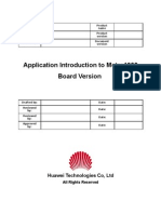 Topic on Application Introduction to Metro1000 Board Version