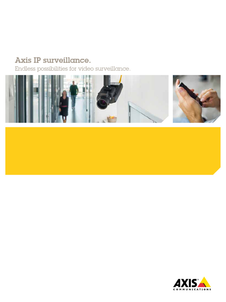 Axis IP Surveillance Solutions Explained | PDF | Computer Network | Camera