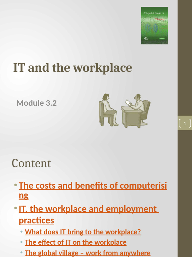Gr11IT 3 2 IT Workplace | PDF | Programmer | Automation