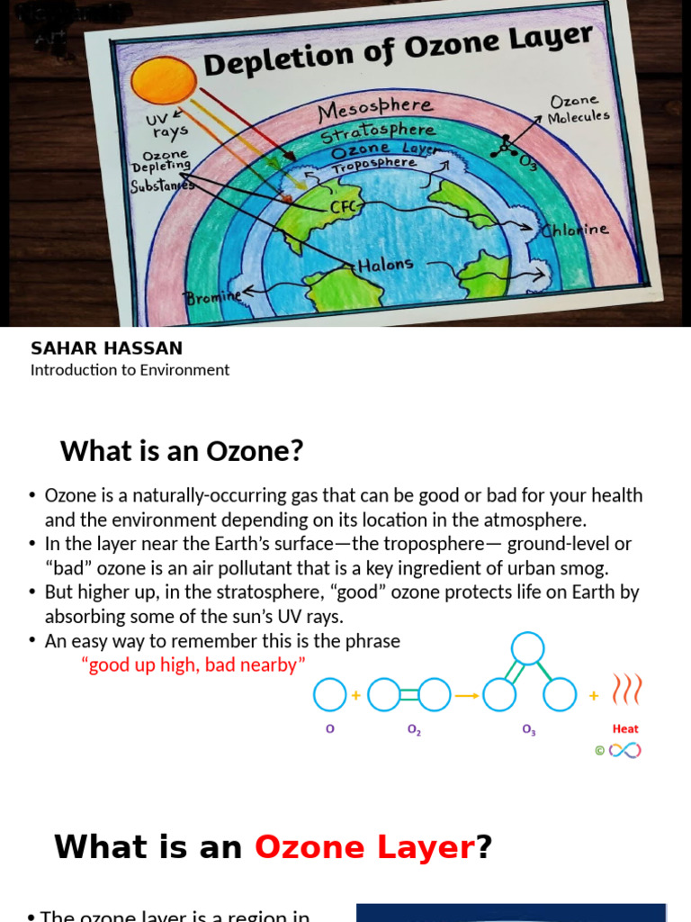 Depletion of Ozone layer | PDF | Ozone Depletion | Chlorofluorocarbon