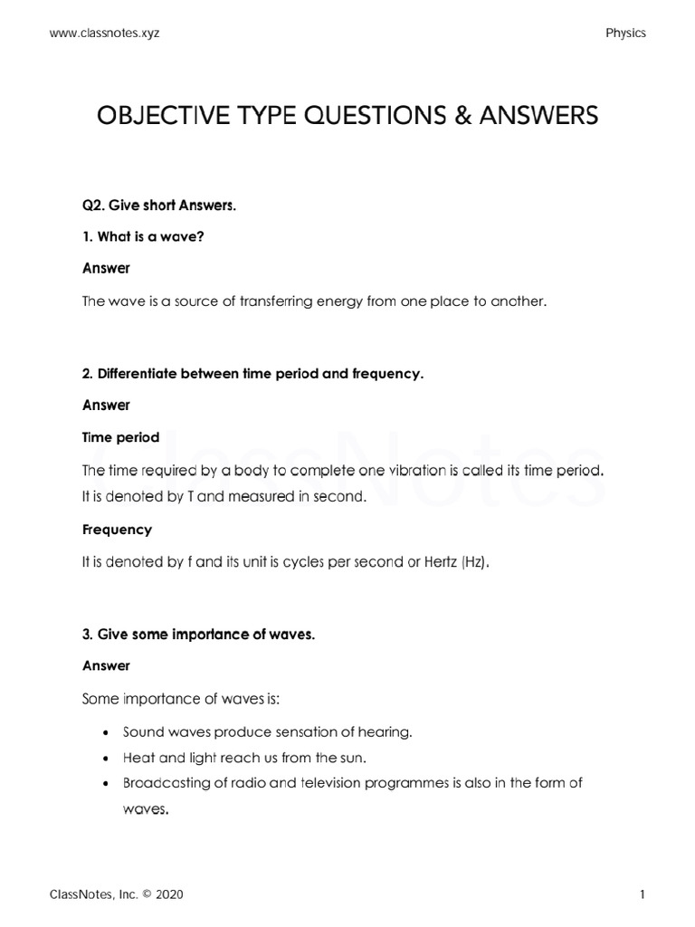Physics X 10 Important Questions For Fbise Papers Pdf