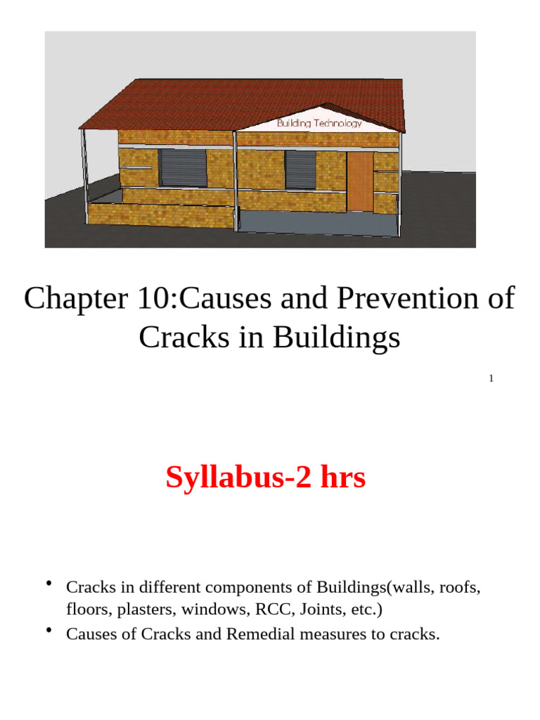 10. Causes and Prevention of Cracks in Buildings | PDF | Wall | Drywall