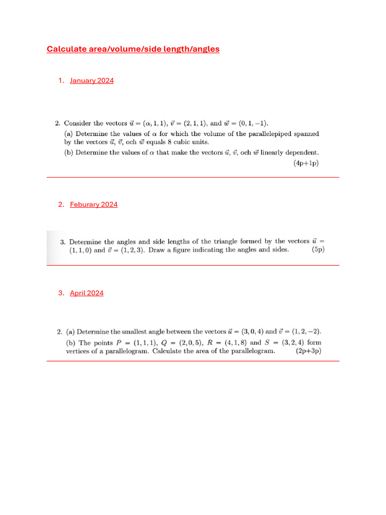 Area and Volume Calculation Guide | PDF