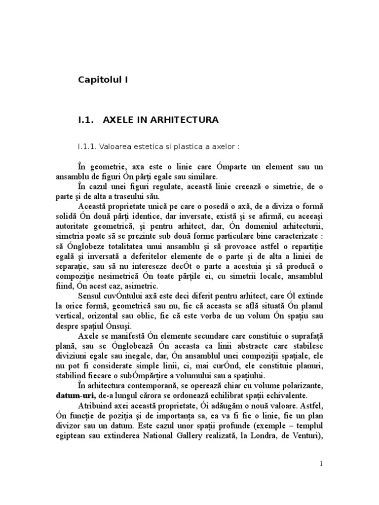 Axele in Arhitectura | PDF