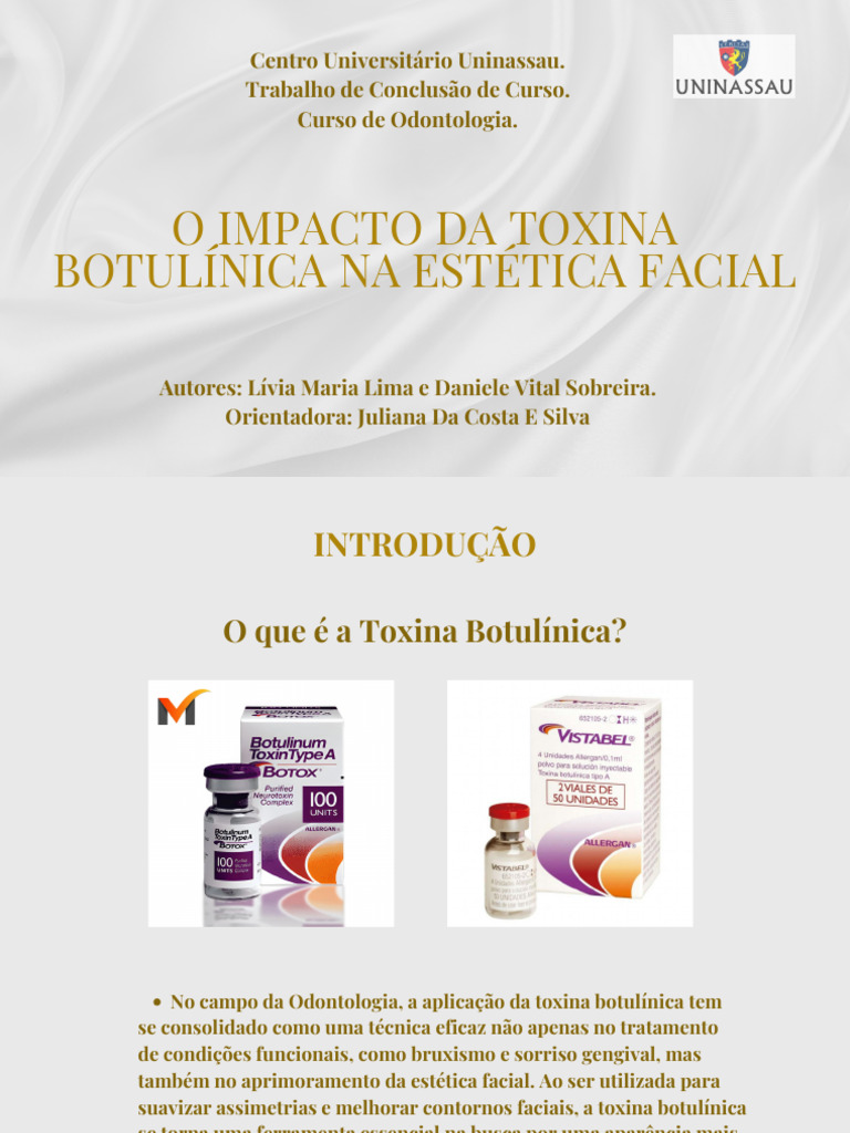 O Impacto Da Toxina Botulinica Na Estética Facial | PDF | Toxina ...
