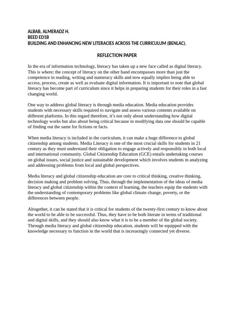Enhancing Digital Literacy and Citizenship | PDF