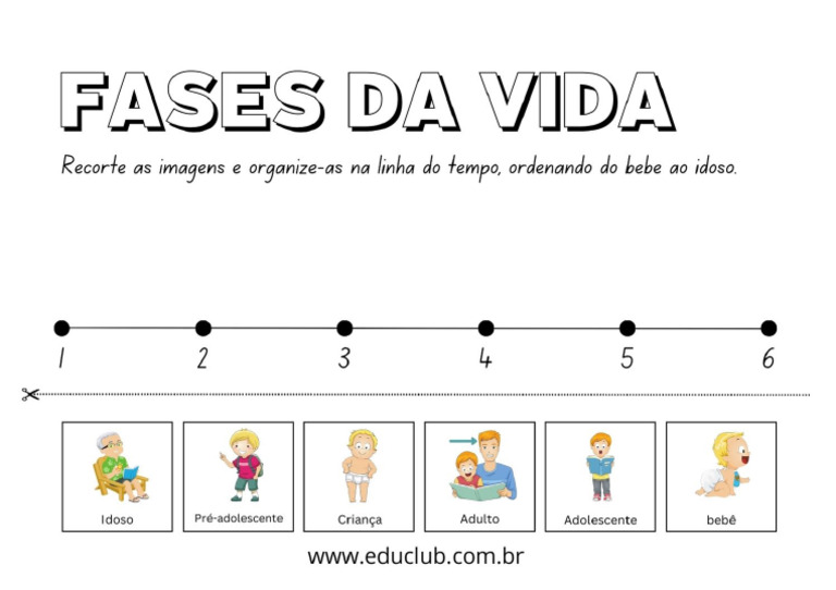 Atividade Fases Da Vida Humana | PDF