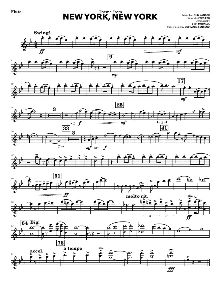 New York, New York-Parts 064458 | PDF | Woodwind Instruments