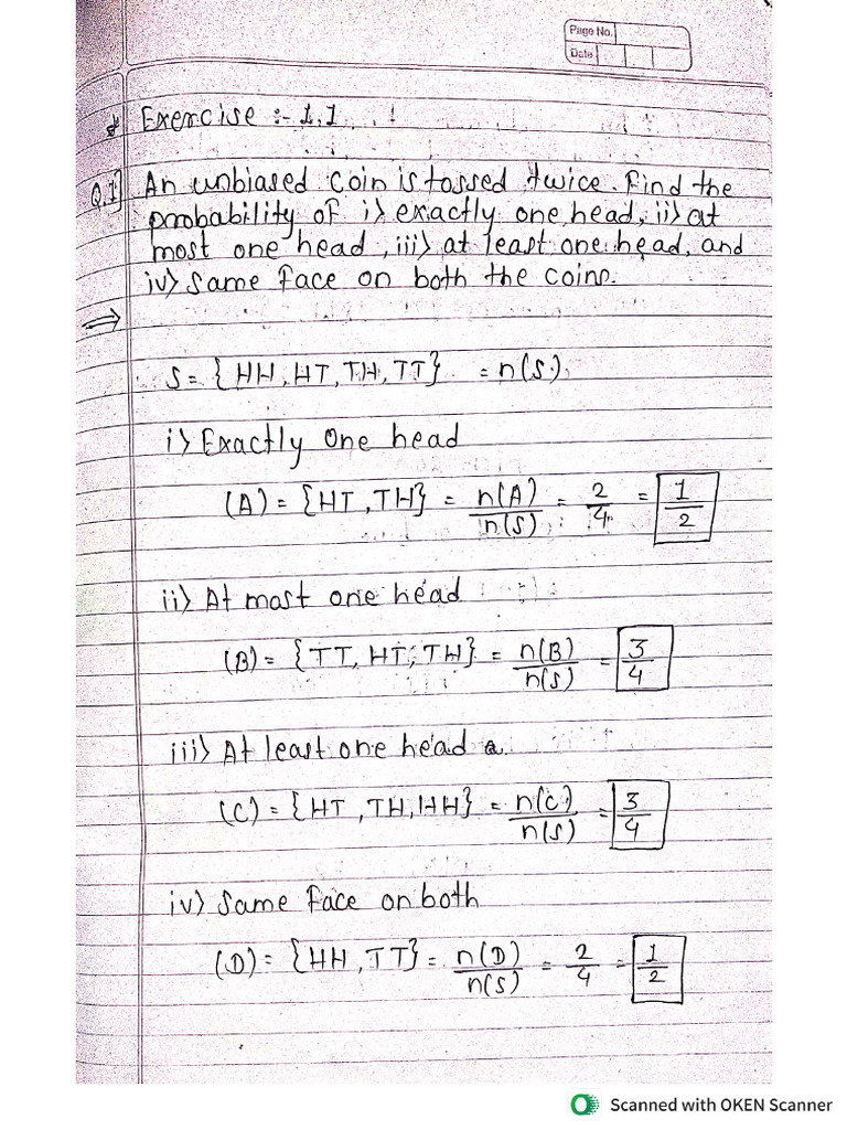 P&S Assignment No 1 | PDF
