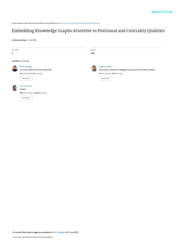 Embedding Knowledge Graphs Attentive To Positional and Centrality ...