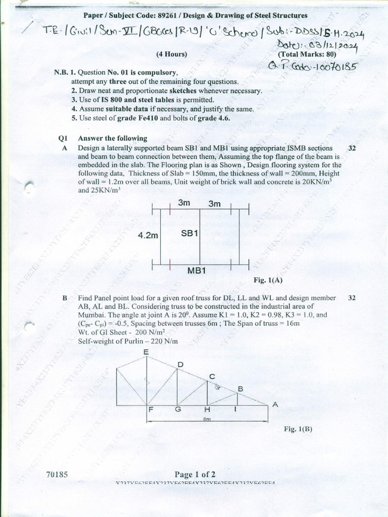 Design & Drawing of Steel Structures0001 | PDF