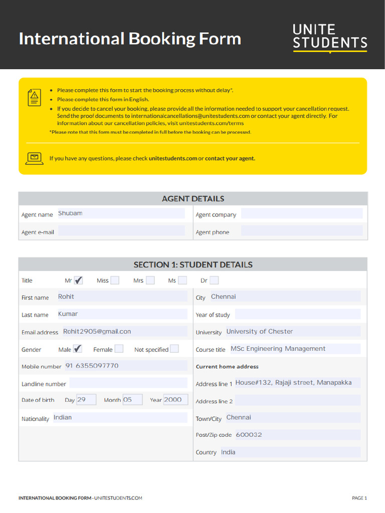 Unite Form | PDF