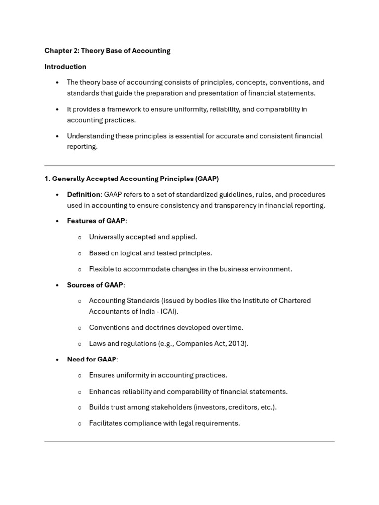 Accounting Theory and Principles Explained | PDF | Debits And Credits ...