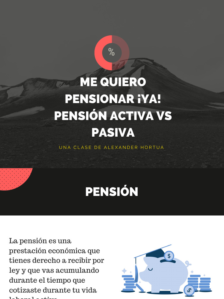 Pensi n Activa Vs Pasiva Gu a Esencial PDF