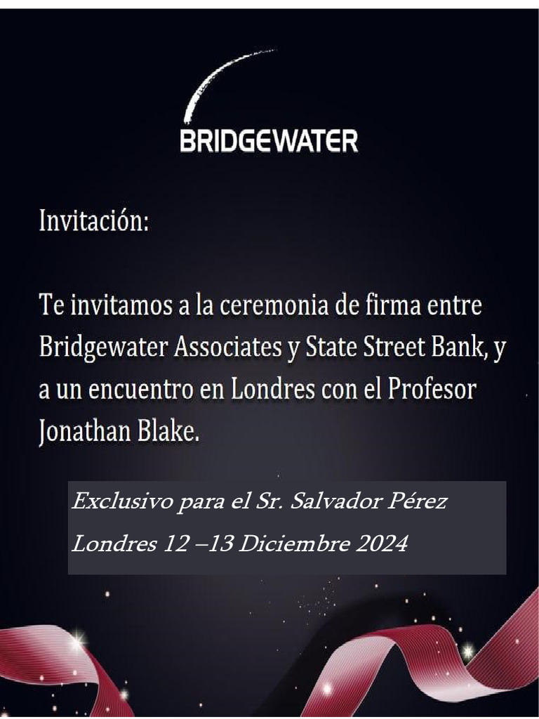 Invitacion Bridgewater | PDF