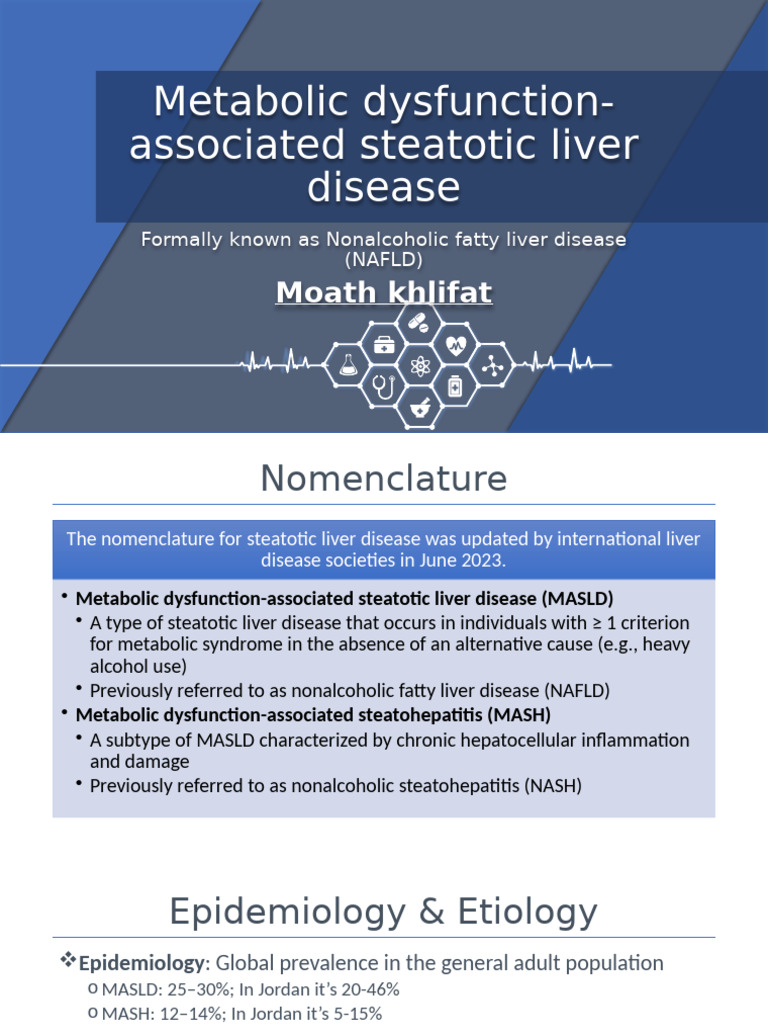 1 Metabolic Dysfunction Associated Steatotic Liver Disease 1 1 2 | PDF ...
