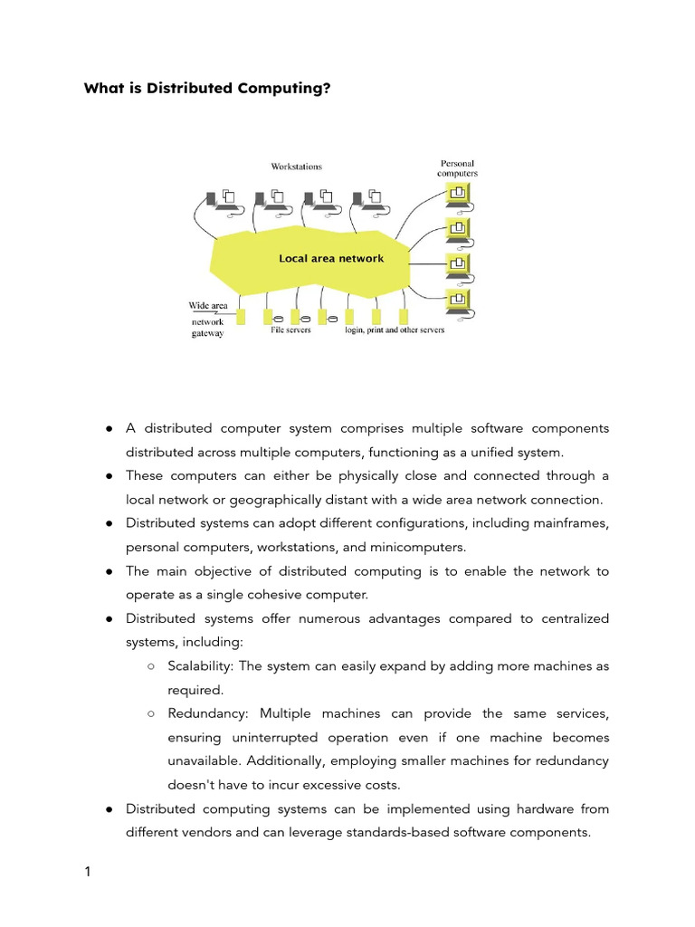 Lecture 28 - Introduction To Distributed Computing | PDF | Computer ...