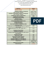 Tabela de Preços - CB Info