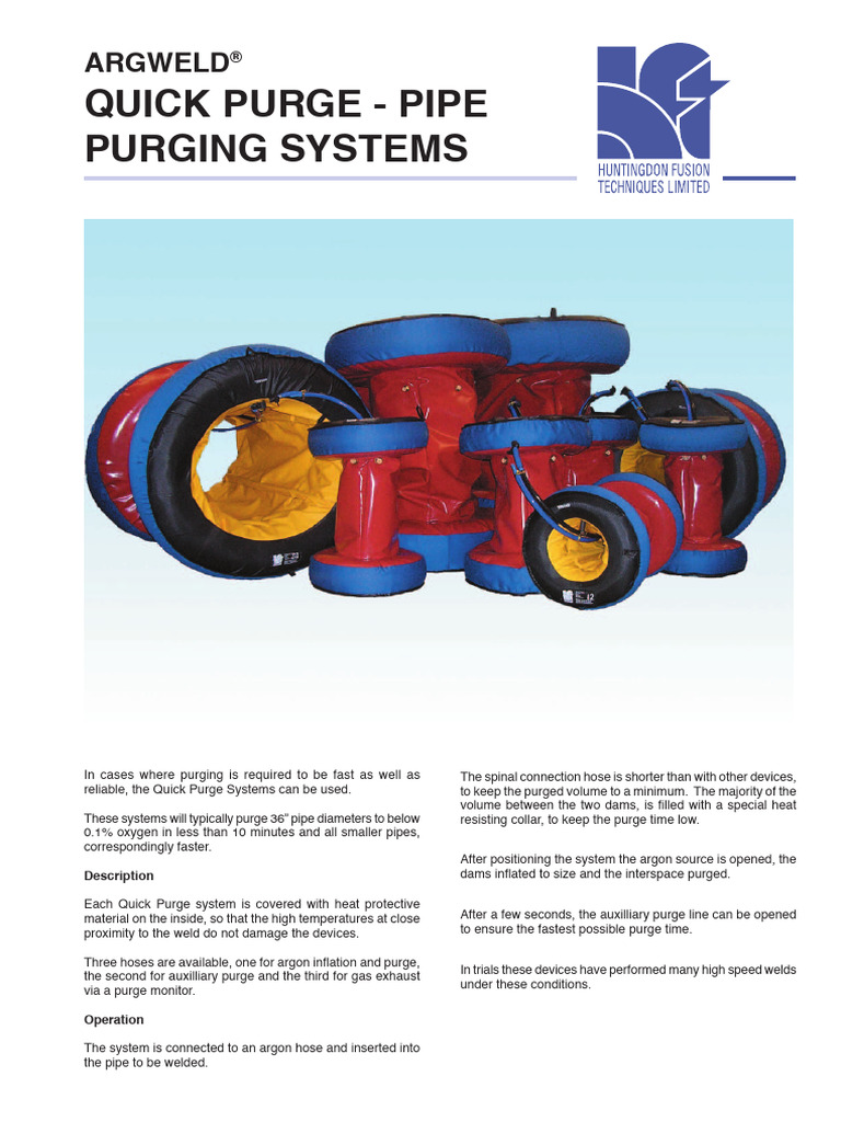 Quick Purge System | PDF | Welding | Construction