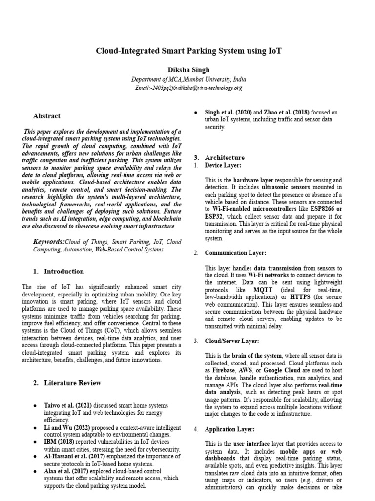 41 IOT Research Paper | PDF | Internet Of Things | Cloud Computing