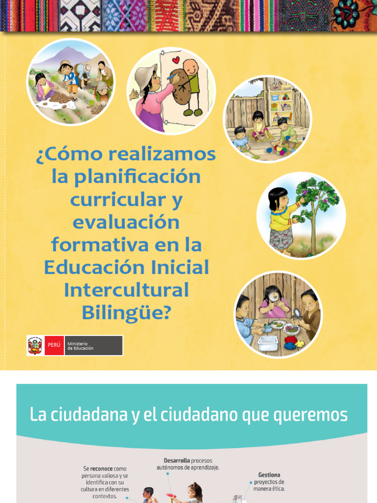 Planificación Curricular en EIB Inicial | PDF | Educación de la primera ...