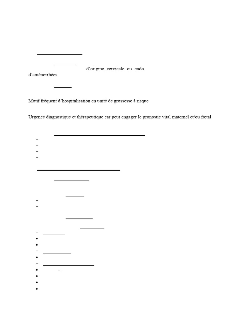 Hémorragie du 3ème trimestre de grossesse | PDF | Saignement | Grossesse
