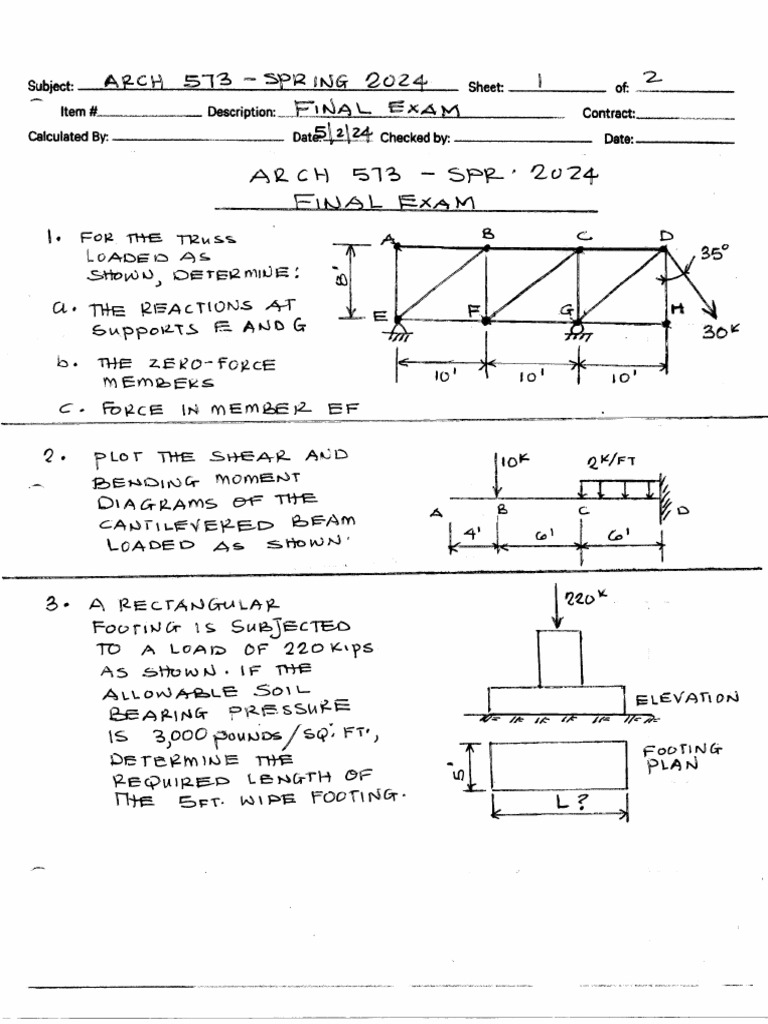 Arch 573 - Final Exam | PDF