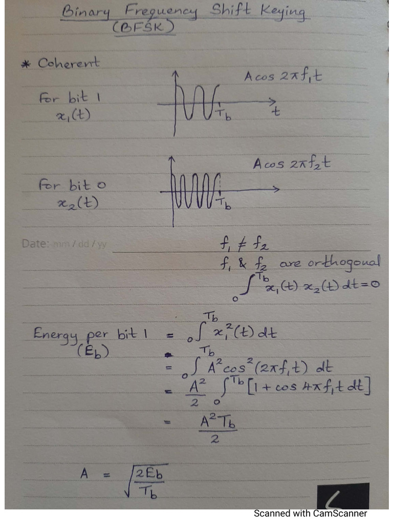 9 Digital Modulation - BFSK | PDF
