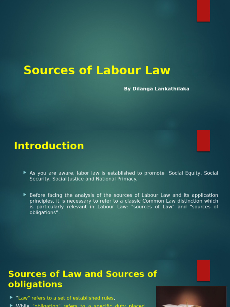 Labour Law Sources in Nigeria | PDF | Employment | Labour Law