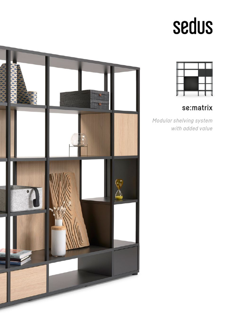 Modular Office Shelving System se:matrix | PDF | Desk | Computer Monitor