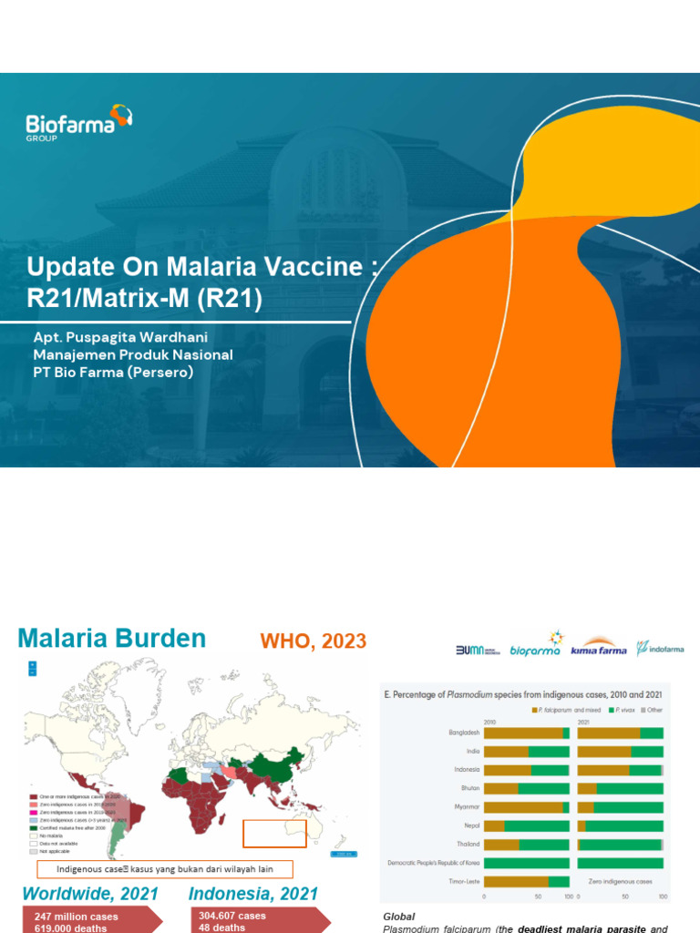 Update On Malaria Vaccine R21Matrix-M R21 | PDF | Malaria | Medicine