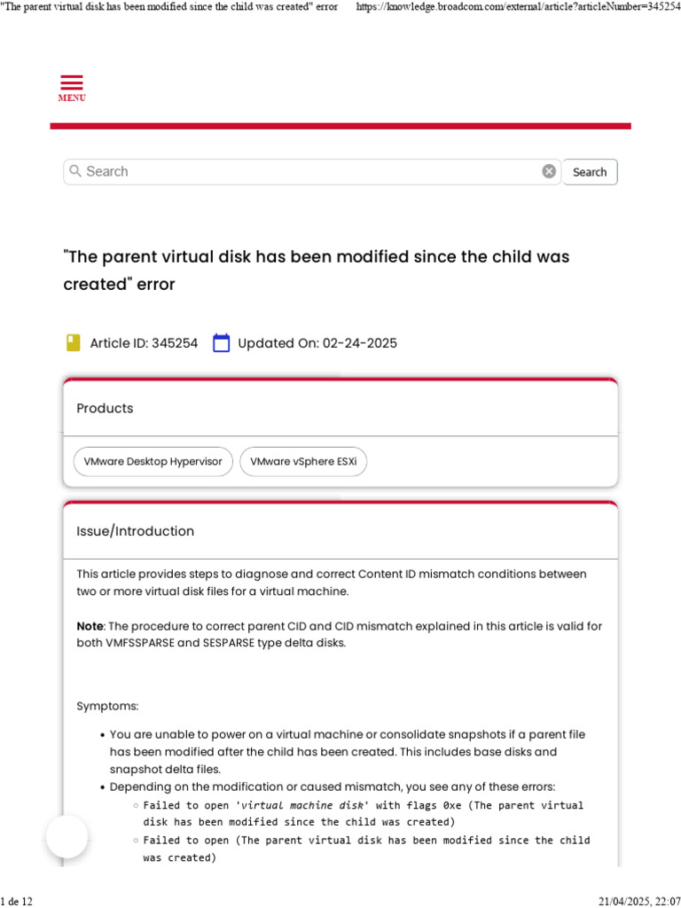 Resolving Parent Virtual Disk Errors | PDF | Computer Architecture ...